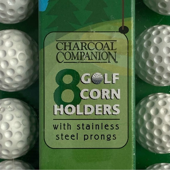 Golf Corn Holders set of 4 (8 total) Brand New NIB Balls Stainless Steel Prongs - Picture 3 of 10